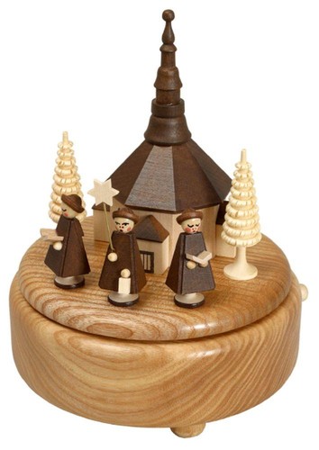 Spieldose mit kirche kurrende - kirche,