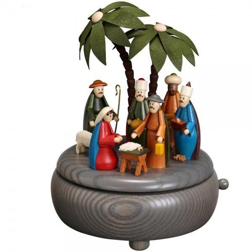 Spieldose geburt christi bunt - christi,